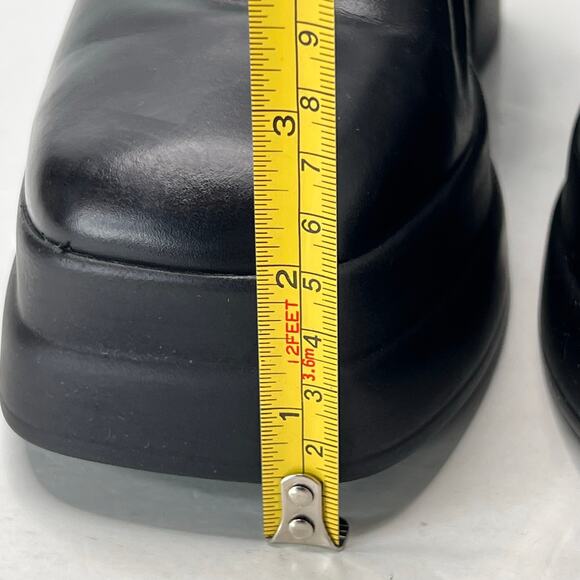 Free People Hybrid Leather Harness Booties Slingback Platform Black Women's 6.5 - Picture 7 of 11